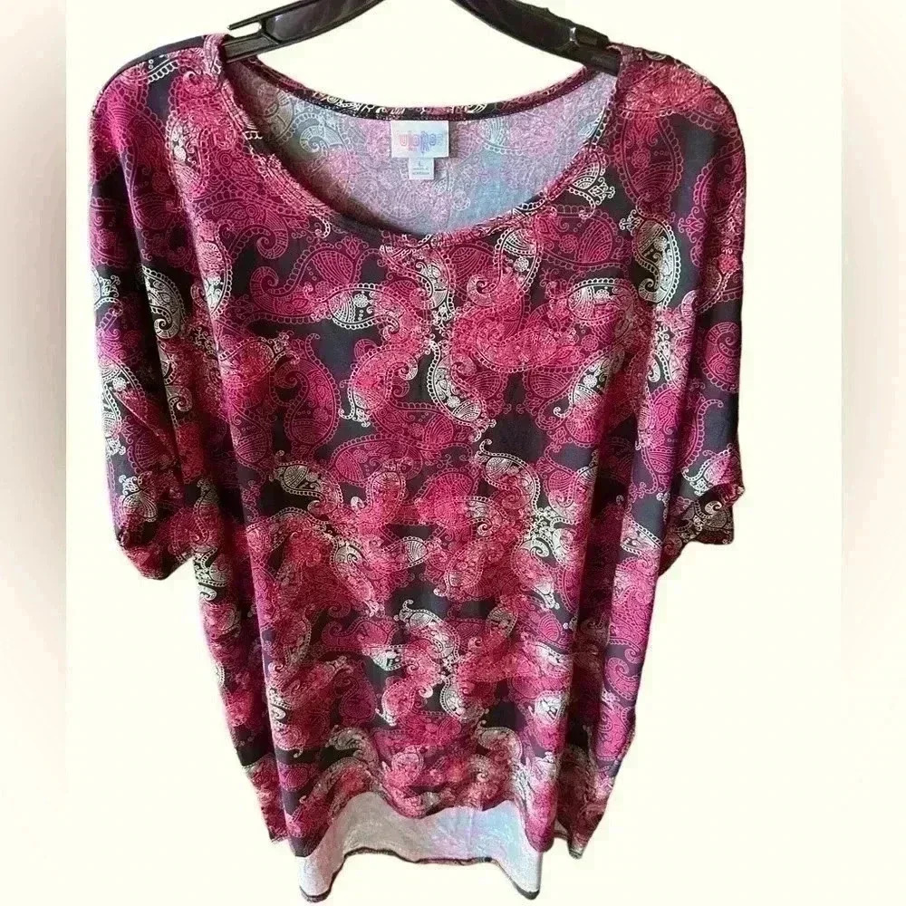 Size Large Lularoe paisley Irma tunic top. NWOT. Silky‎ and cool !